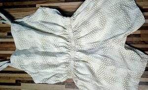 White patterned Top baby