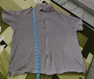 Men's Premium Openwork Knit Collared Shirt