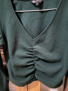 Sexy Dark Green Crop Top