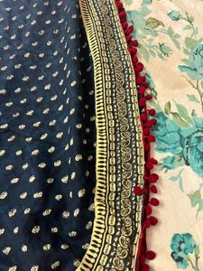 like new blue kurta a line