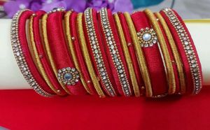 Red &amp; Gold Bangle Set