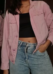 Pink Denim Jacket