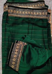 Heavy Green Saree