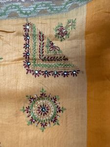 Cotton Silk Handemroidery Saree