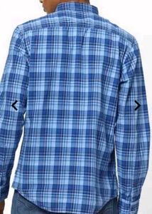 Blue Checked Casual Shirt From Indian Terrain