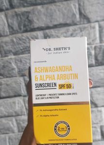 Dr Sheths Ashwagantha &amp; Alphaarbutin Sunscreen