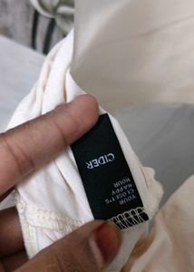 White Tie Detail Crop Top