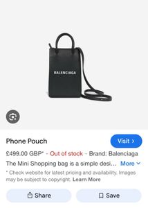 Balenciaga Mini Phone Tote Bag