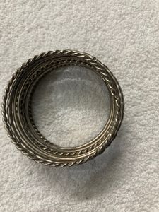 Silver Colour Metal Bangle