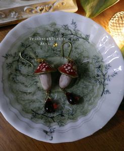 Magical Forest Mushroom Earrings