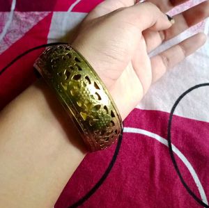 Gold Tone Cuff Bangle