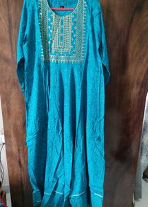 Green Frock Kurta