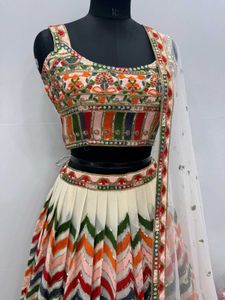 Bridal Wear Heavy Faux Georgette Lehenga Choli