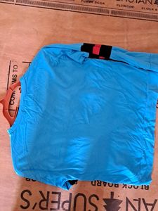 Women Blue Crop Top