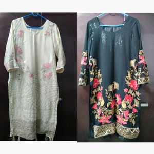 Floral Embroidered Pakistani Combo Suit