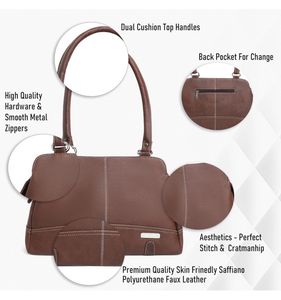 Fostelo Women&#39;s Helena Faux Leather Handbag (Large