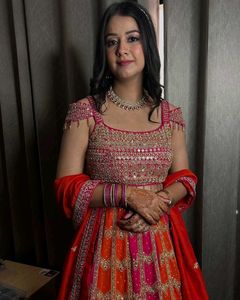 ❤️✨️🧡Multicolour Lehga For Wedding 🧡✨️❤️