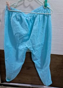 Stitched Organza Kurta, Pants With Dupatta