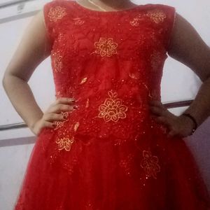 Red Embellished Dress