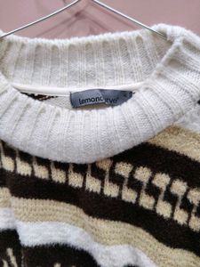 Patterned Knit Sweater