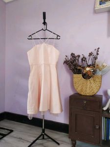 Pink Satin Dress