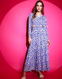 Floral Cutout Maxi Dress