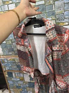 Sheer Patchwork Top