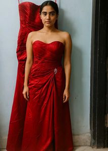 Elegant Red Evening Gown