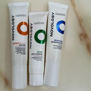 Tinted Sunscreen, Cleanser, Moisturizer Cream