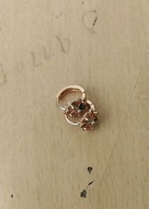 Rose Gold Floral Drop Earrings