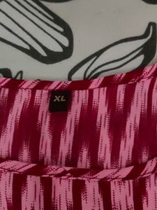 Pink Ikat Print Dress