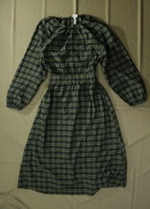 H&amp;M Khaki Check Tartan Cut Out Back Dress