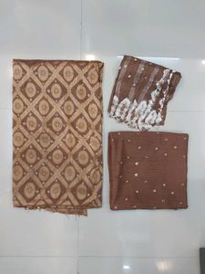 Silk Bandhej Dress Materials