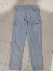 Light Blue Cargo Jeans