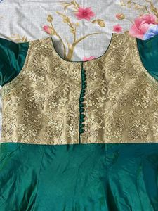 Green Anarkali Churidar Set