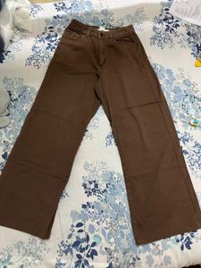 Brown Wide Leg Pants