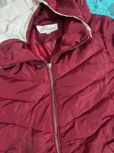 Burgundy Padded Winter Coat