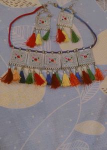 Stylish Silver-Tone Necklace Set