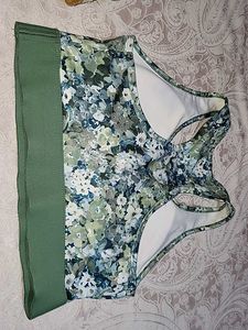 Floral Print Sports Bra