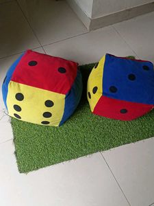 Dice Shaped Cushions - Soft toy 2 Piece