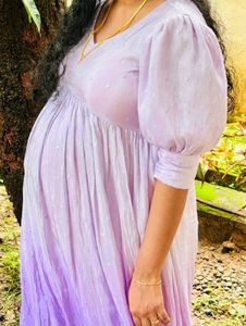 Ombre Lavender Gown |Shimmer Sequin Anarkali Dress