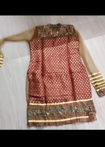 Heavy Cutdana N Sequence Work Kurta Set