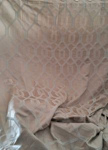 Beige Geometric Curtain Panel