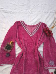 Velvet Corset Dreamy Kurti🌷