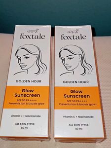 Foxtale Glow Sunscreen (Pack Of 2)