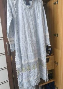chikankari Plus size kurti