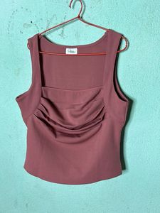 Mauve Ruched Tank Top