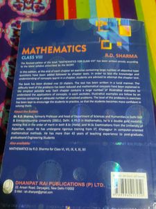 R.D. Sharma Mathematics - Class VIII