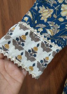 Libas Floral Print Kurta Set (Size M)