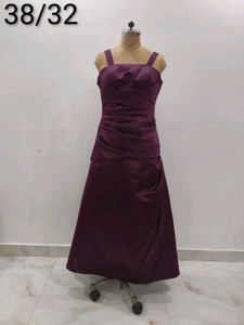 Elegant Aubergine Evening Gown